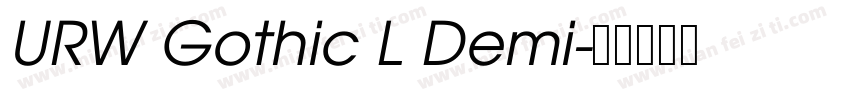 URW Gothic L Demi字体转换